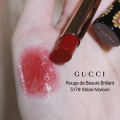 Son Dưỡng Gucci 517 Abbie Maroon Red - Đỏ Hồng Quyến Rũ