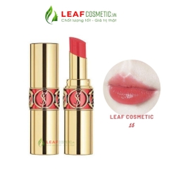 Son Dưỡng YSL Rouge Volupte Shine 15 Corail Spontini - Cam Đào