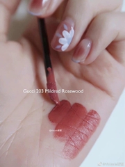 Son Kem Lì Gucci Rouge Liquid Matte Màu 203 Mildred Rosewood (New)