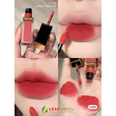 Son Kem Tom Ford Liquid Lip Luxe Matte 129 Carnal Red - Đỏ Cam