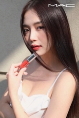 Son Kem MAC Locked Kiss Ink 24h 95 Vicious - Đỏ Cam ( Khóa Màu, Chống Lem )