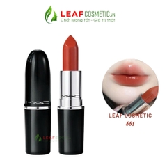 Son MAC Lustreglass Lipstick 551 Local Celeb – Cam Cháy