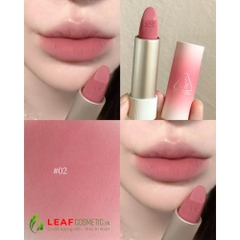 Son Thỏi 3CE Cashmere Hug 02 Pure Blending - Hồng Nude