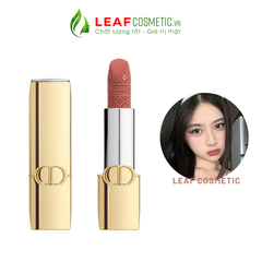 Son Thỏi Dior Rouge Dior 284 Rose Bavarde Velvet - Hồng Đất | Limited Edition Golden Case