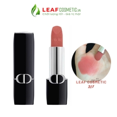 Son Thỏi Dior Rouge Velvet 217 Corolle - Hồng Khô (Nắp Nam Châm)