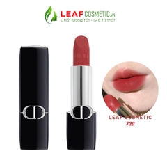 Son Thỏi Dior Rouge Velvet 720 Icone - Hồng Đất (Nắp Nam Châm)