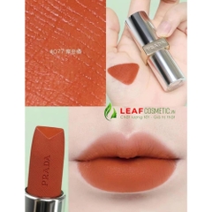 Son Thỏi Prada Monochrome Hyper Matte Lipstick 077 Arancio - Cam Cháy