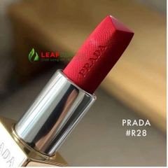 Son Thỏi Prada Monochrome Hyper Matte Lipstick R28 Fuoco - Đỏ Thuần