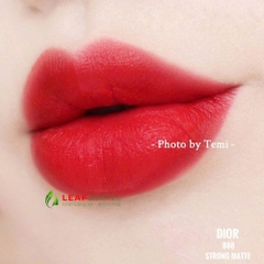 Son Thỏi Dior Rouge Velvet 888 Strong Red - Đỏ Cam (Nắp Nam Châm)