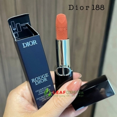 Son Thỏi Dior Rouge Velvet 188 Fortunate - Cam Đất (Nắp Nam Châm)