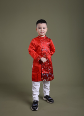 Áo dài BT phối đỏ 1/5*20