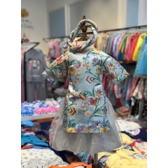 Áo dài gấm BG kèm chân váy size 1-5