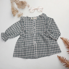 ASMKB- Áo sơ mi Bg kẻ bèo sz1/8