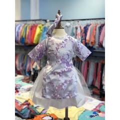 Áo dài gấm BG kèm chân váy size 1-5