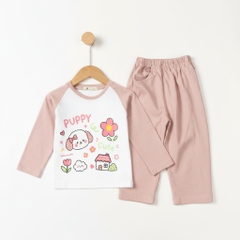 Bộ cotton trẻ em - bé gái ĐG003 2/10