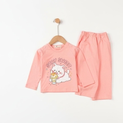 Bộ cotton trẻ em - bé gái ĐG003 1/7