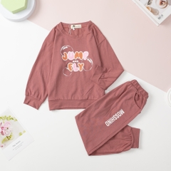 Bộ BG thu đông chữ Jump Fly 1/5