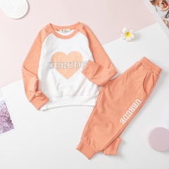 BNTT- Bộ nỉ da cá in hình trái tim 2/8
