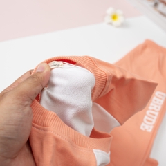 BNTT- Bộ nỉ da cá in hình trái tim 2/8