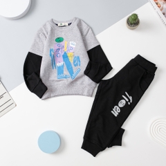 BNTE-Bộ nỉ BT hình người tay nối 2/8