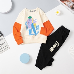 BNTE-Bộ nỉ BT hình người tay nối 2/8