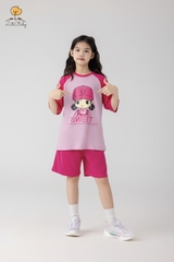 H523 Bộ cotton BG ngắn tay phối 10/16