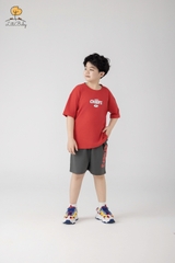 Bộ cotton cộc tay, quần đùi, bé trai size 10/16 tuổi