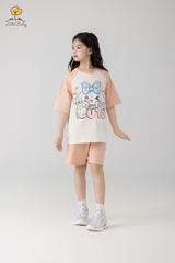 H523 Bộ cotton BG ngắn tay phối 10/16