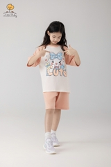 H523 Bộ cotton BG ngắn tay phối 10/16