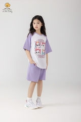 H523 Bộ cotton BG ngắn tay phối 10/16
