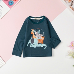 Áo Bé trai cotton thu đông in hình size 2/8T x24