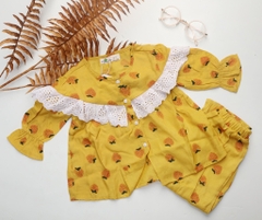 Bộ đũi bé gái tay ren 1/7T