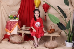 Áo dài đính hoa size 7/12 x20