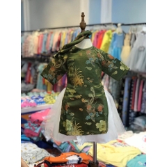 Áo dài gấm BG kèm chân váy size 1-5