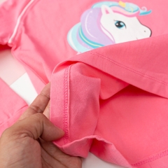 T415 Bộ Bé gái cotton thu đông in Pony size 3/10T