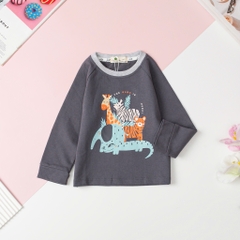 Áo Bé trai cotton thu đông in hình size 2/8T x24