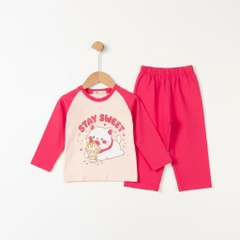 Bộ cotton trẻ em - bé gái ĐG003 2/10