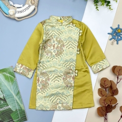 Áo dài phối 1/5 cúc PH228