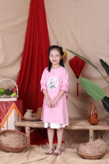 Áo dài đính hoa size 7/12 x20