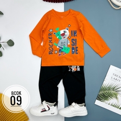 Bộ Bé trai Osk thu đông Size 2/7T