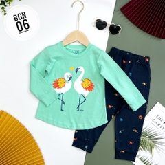 Bộ bé gái cotton G.A.P thu đông 1/10