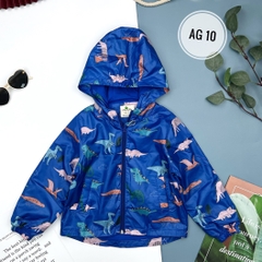 Áo gió họa tiết bé trai/bé gái size 6/10T