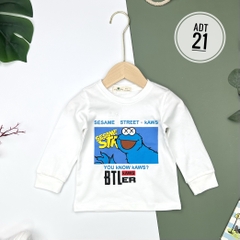 Áo bé trai cotton thu đông nhiều màu size đại 8/16
