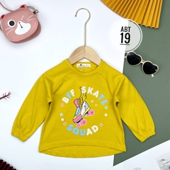 Áo cotton trẻ em - Chun tay Bé Gái