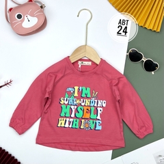 Áo cotton trẻ em - Chun tay Bé Gái