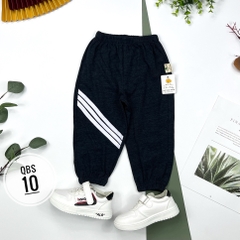 Quần BT cotton sọc ngang bo gấu 1/10