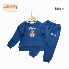Bộ nỉ da cá BT, BG in hình gấu 2/8 (lô 2)
