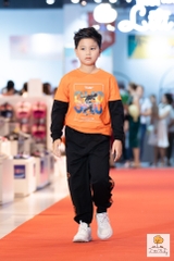Bộ nỉ bé trai tay nối in chữ SK8 2/8