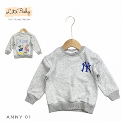 Áo nỉ da cá NY  size 90/130