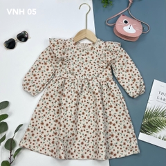 VNH-Váy nhung hoa chạy viền 2/12